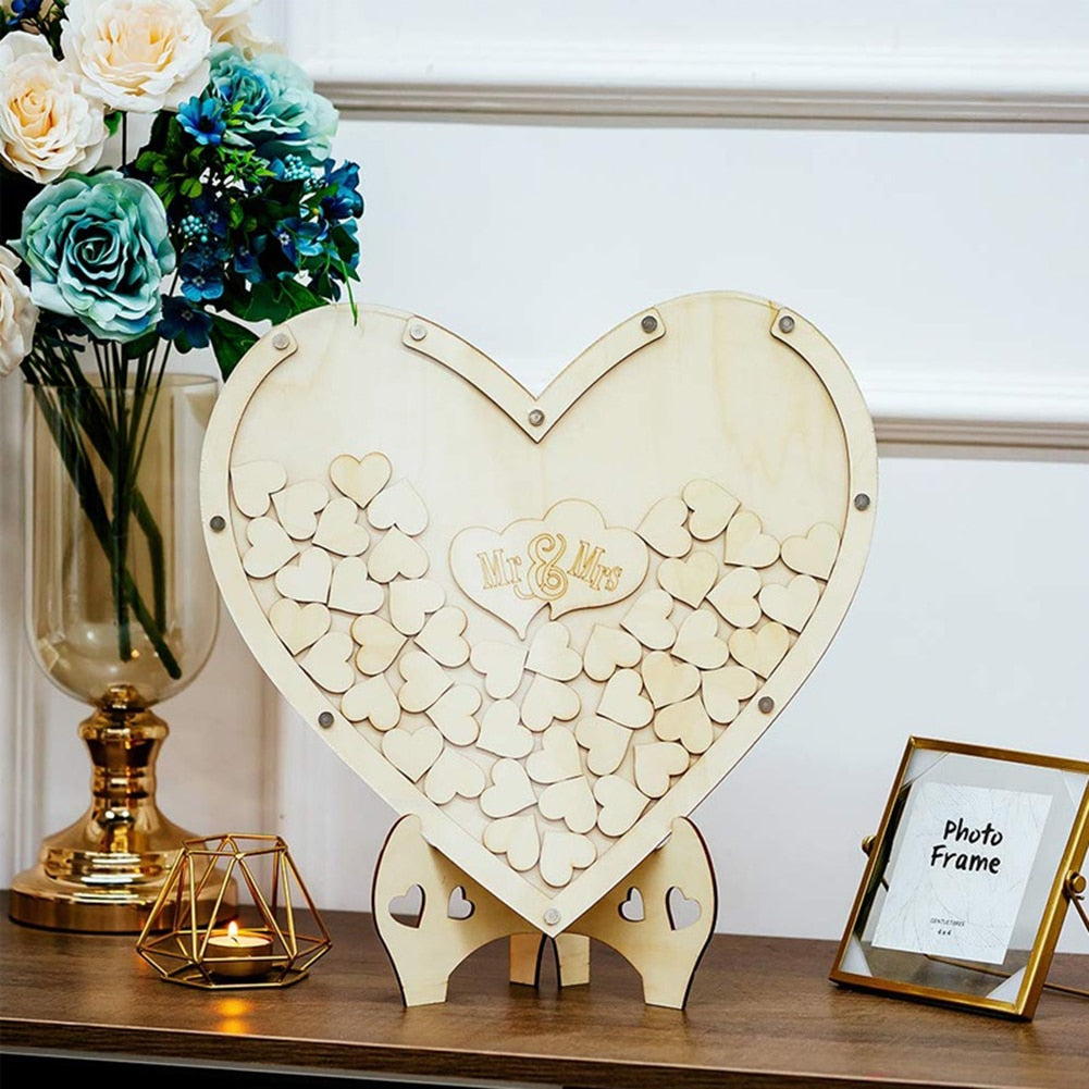 MyHeart™ Wood Guest Book