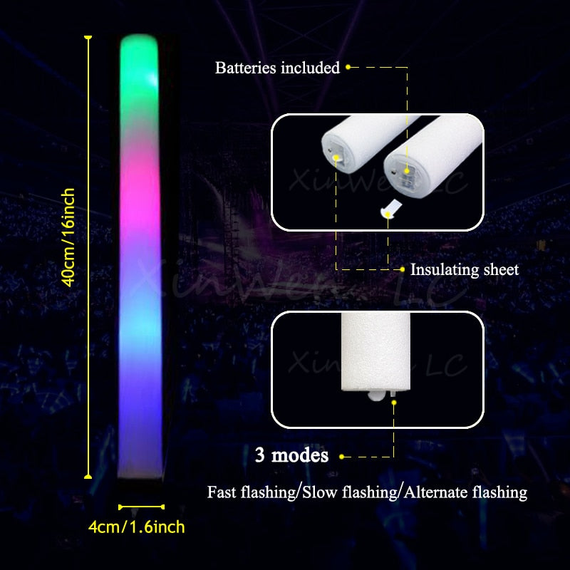 MyGlowStick™ LED Foam Sticks